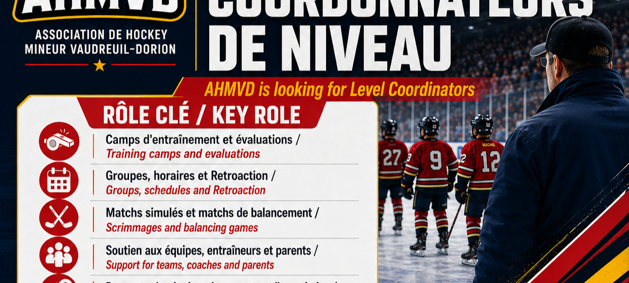 AHMVD RECHERCHE DES COORDONNATEURS DE NIVEAU